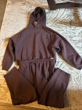 Cozy Oversized Hoodie & Sweatpant Set - Brown